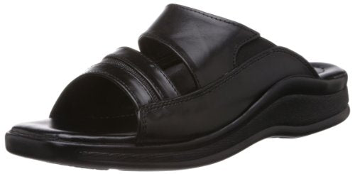 Coolers from Liberty Men s Black Leather Sandals and Floaters