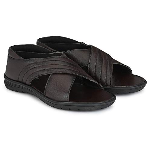 Mens white deals leather sandals