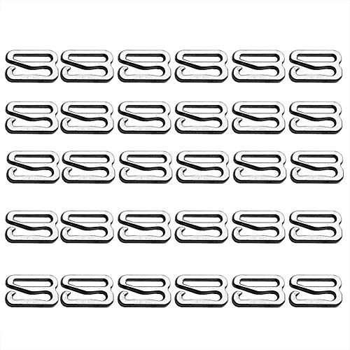 30 Pieces 1 Inch Swim Suit Bra Hooks Replacement Bra Strap Adjuster Slide  Hook or Swimsuit Tops and Lingerie Accessories Bra Strap Hook Metal for  Swimsuit Tops and Lingerie, Black