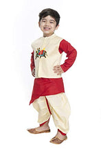 Load image into Gallery viewer, NEW GEN Boy&#39;s Jacket Kurta with Dhoti (Red_3-4 Years)

