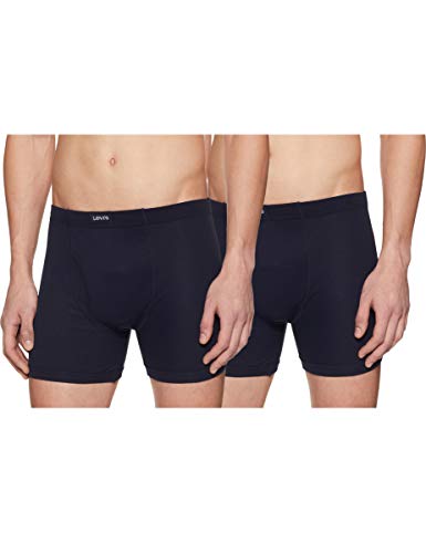 Levi's Men's Cotton Boxer Brief (Pack of 2) (PR8278BB_Navy, Navy_X-Large_Navy,Navy_XL)