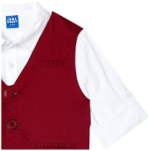 Load image into Gallery viewer, Amazon Brand - Jam &amp; Honey Boys&#39; Waistcoats (JHBSHR-SFS-WC_Maroon_5 6 Years)
