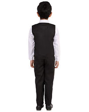 Load image into Gallery viewer, FOURFOLDS Boy&#39;s 3-Piece Suit (FC045) (Black, 9-10 Years)
