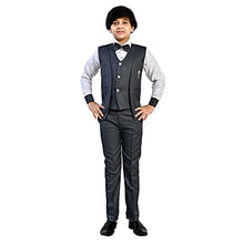 Load image into Gallery viewer, RUDRSHRI Boy&#39;s 3-Piece Suit Grey
