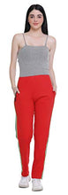 Load image into Gallery viewer, SHAUN Women&#39;s Regular Fit Cotton Trackpant (831W1_R_Red_5XL)
