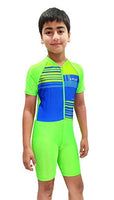 LYCOT Unisex Half Sleeve Skating Suit Cum Swimwear Digitaly Printed (Green)