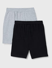 Load image into Gallery viewer, Cloth Theory Boy&#39;s Regular fit Cotton Shorts (Pack of 2) (CTSH_031_Grey+Black_5-6 Years)
