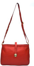 Load image into Gallery viewer, INKDICE Elegant Red Leatherette Sling Bag for Women
