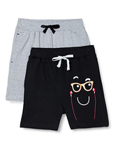 Load image into Gallery viewer, Cloth Theory Boy&#39;s Regular Shorts (CTSH_031_Grey+Black_9-10 Years)
