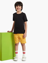 Load image into Gallery viewer, Cloth Theory Boy&#39;s Regular fit Cotton Shorts (Pack of 2) (CTSH_023_Yellow+Black_11-12 Years)
