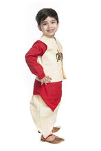 Load image into Gallery viewer, NEW GEN Boy&#39;s Jacket Kurta with Dhoti (Red_3-4 Years)

