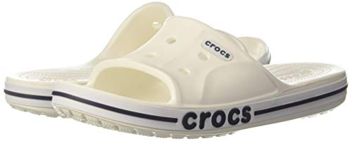 crocs Unisex Adult Bayaband Slide White Navy 7 Men 8 UK Women