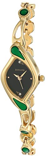 Sonata Analog Black Dial Women's Watch NM8073YM02/NN8073YM02