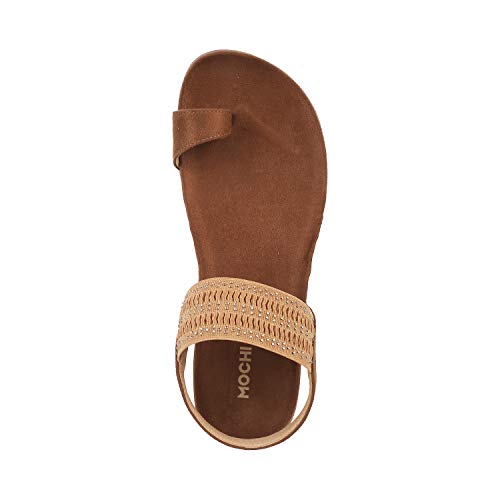 Mochi Women's Tan Fashion Sandals-6 UK (39 EU) (33-53)