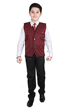 Load image into Gallery viewer, Pro-Ethic Style Developer 3 Piece Suit for Boys | Kids Wear Suit Set Coat, Pant, Tie &amp; Shirt (T-122) (Maroon, 4-5 Years)
