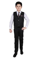 Pro-Ethic Style Developer 3 Piece Suit for Boys | Kids Wear Suit Set Coat, Pant, Tie & Shirt (7-8 Years, Maroon)