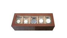 Load image into Gallery viewer, SLK Wood Products Watch Box (Walnut, 5 Watches)
