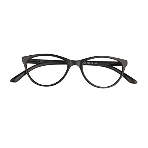 Gen Women's Spectacle Frame Cat Eye Eyeglasse Black (Lensport Eyewear) 53mm