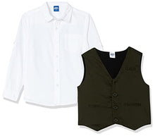 Load image into Gallery viewer, Amazon Brand - Jam &amp; Honey Boys&#39; Waistcoats (JHBSHR-SFS-WC_Olive_5 6 Years)
