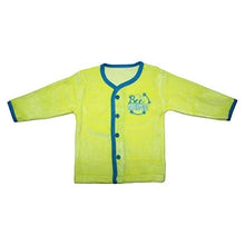 Load image into Gallery viewer, Little Kids Unisex Small Embroidery Velvet/Sweater Shirt for Baby Boy and Baby Girl (Yellow- 9-12months)
