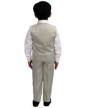 Load image into Gallery viewer, FOURFOLDS Boy&#39;s 3-Piece Suit (FC045) (Mehandi, 10-11 Years)
