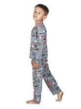 Load image into Gallery viewer, Urban Flu Kids Boys &amp; Girls Cotton Printed Night Suit || Shirt with Pajama || Pack of 1 || (3 Years to 9 Years) Grey
