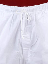Load image into Gallery viewer, Fashtastic White Men&#39;s Elastic Pyjama with 2 Side Pockets (XXX-Large)
