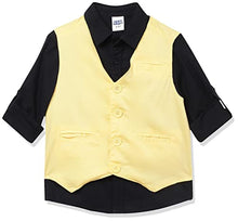 Load image into Gallery viewer, Amazon Brand - Jam &amp; Honey Boys&#39; Waistcoats (JHBSHR-SFS-WC_Yellow_4 5 Years)
