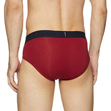 Load image into Gallery viewer, UnderJeans by Spykar Men&#39;s Solid Brief (UJ-MBR-PBS007_Maroon_Small)
