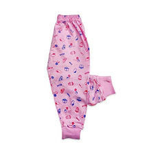 Load image into Gallery viewer, Vanee Kids Full Length Ribbed Printed Pajama Set of 3- Pink, Sea Blue, Peach
