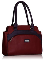 Fantosy women maroon and purple handbag FNB-325