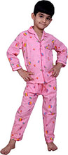 Load image into Gallery viewer, Night Suit/Sleep wear Cotton for Kids. (5-6 Years, Pink)
