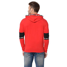 Load image into Gallery viewer, Katso Men&#39;s Cotton V-Neck Hoodie (KATSO-TAPHDD-RED-M_Red_M)
