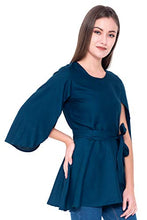 Load image into Gallery viewer, GOD BLESS Women&#39;s Frock Style Top (GBK1182_M_Blue_Medium)

