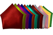 Load image into Gallery viewer, Men&#39;s Satin Pocket Square-(Multicolor, Free Size)-Combo Pack of 12
