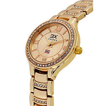 Load image into Gallery viewer, Exotica Fashions Analogue Girl&#39;s Watch (Gold Dial Gold Colored Strap)
