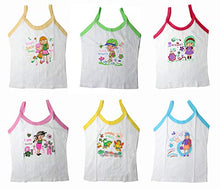 Load image into Gallery viewer, Northern Miles Unisex Cotton Toddlers Regular Fit Printed Sleeveless Camisoles (9-10 Years, Multicolour) - Pack of 6
