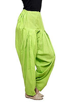 Branded Filter Products Women Pure Cotton Patiala Salwar (Free Size) (Parrot-Green)