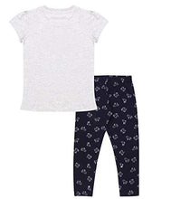 Load image into Gallery viewer, GCC Poppy Girl&#39;s Cotton Printed Top and Pyjama Set (Grey, 5-6 Years)
