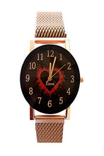 Load image into Gallery viewer, Analog Round Dial Magnet Style Mesh Strap Watches
