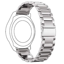 Load image into Gallery viewer, Acm Watch Strap Stainless Steel Metal 20mm Compatible with Skagen Connected SKT1104 Smartwatch Belt Luxury Band Metallic Silver
