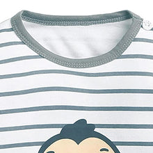 Load image into Gallery viewer, Hopscotch Boy&#39;s Polycotton Striped Top and Pyjama Set Pack of 1 (YAH-3133285_Grey_4-5 Years)
