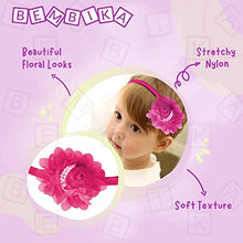 Load image into Gallery viewer, Bembika Headbands Multicolour Chiffon Flower Lace Band Hair Accessories for Baby Girls (Set of 3)
