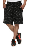 VIMAL JONNEY Men Regular Fit Shorts Black Small Pack of 1-D12-PRT-NO.1-BLK-S