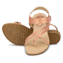 Load image into Gallery viewer, DR. COMFORT FASHION SANDALS GLADIATOR FOR WOMEN/GIRLS PEACH-42
