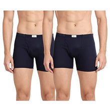 Load image into Gallery viewer, Pepe Jeans Innerwear Men&#39;s Solid Cotton Antibacterial Trunks (Pack of 2) True Blue
