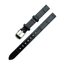 Load image into Gallery viewer, EWatchAccessories 14mm Black Brown Light Brown TAN White Genuine Leather Watch Band Strap with Silver Stainless Steel Buckle Clasp (Choose The Size)
