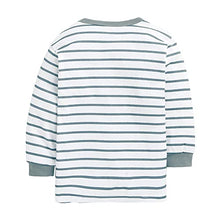 Load image into Gallery viewer, Hopscotch Boy&#39;s Polycotton Striped Top and Pyjama Set Pack of 1 (YAH-3133285_Grey_4-5 Years)
