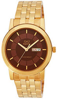 Q&Q Analog Maroon Dial Men's Watch-S356-012NY