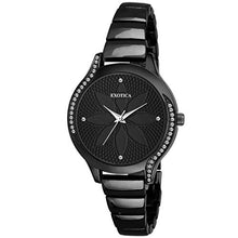 Load image into Gallery viewer, Exotica Fashions Analogue Black Dial Women&#39;s Watch
